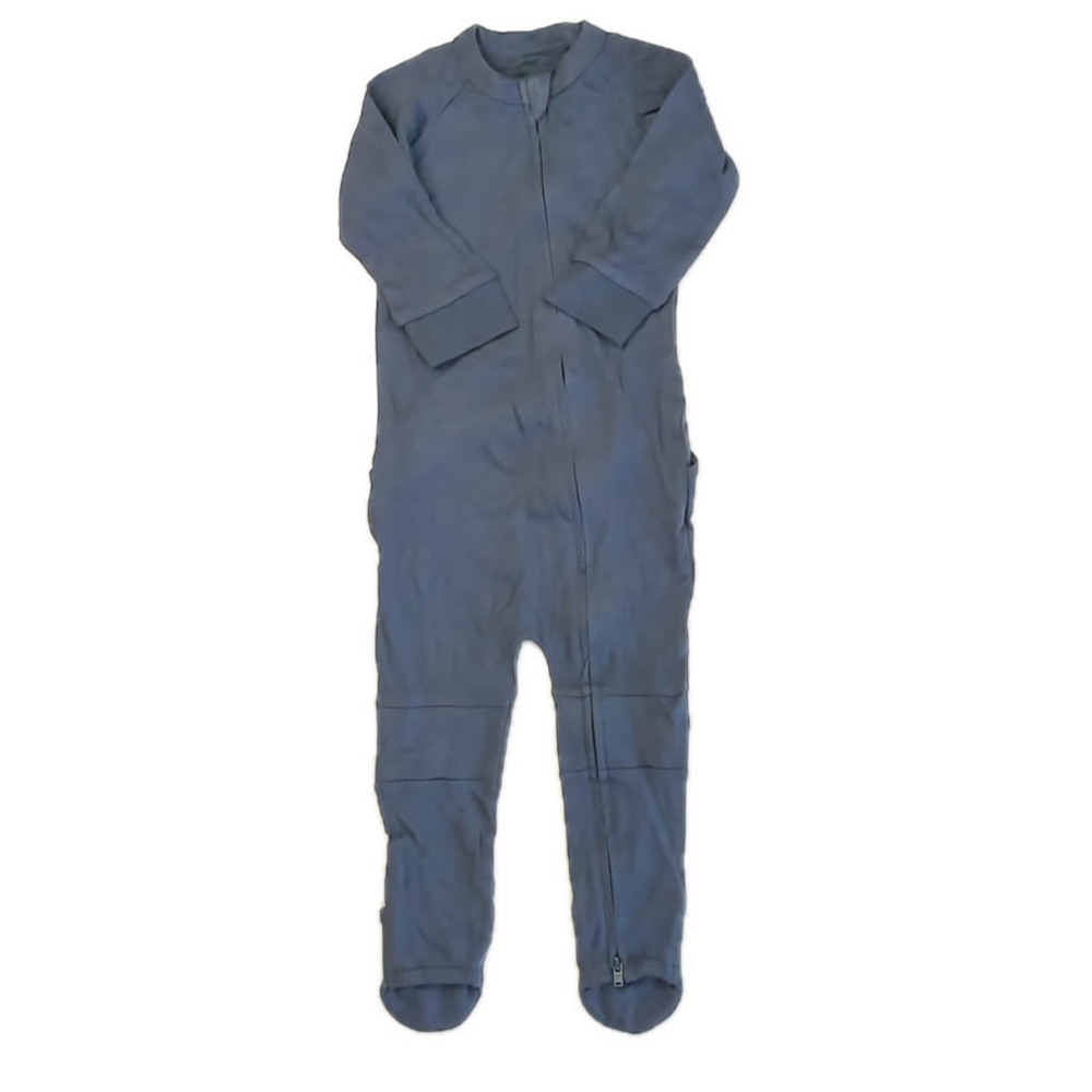 Goumi Boys Navy 1-piece footed Pajamas size: 18-24 Months